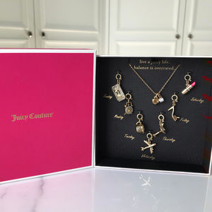 Juicy Couture Day of the Week Necklace w/Charms